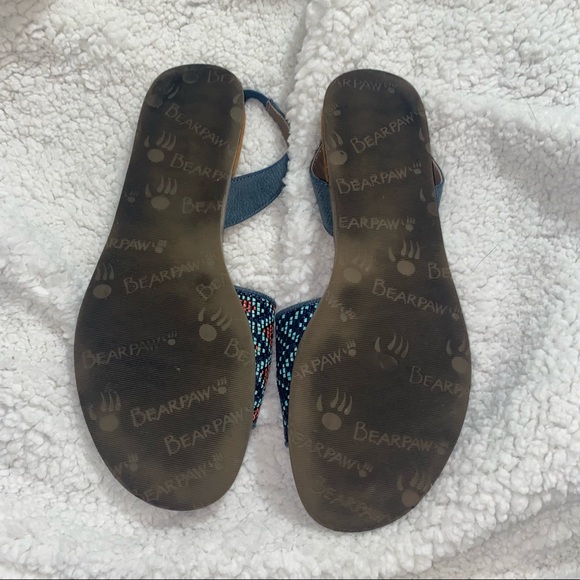 BearPaw Aztec Woven Sandals, Sz. 9 - Picture 4 of 5